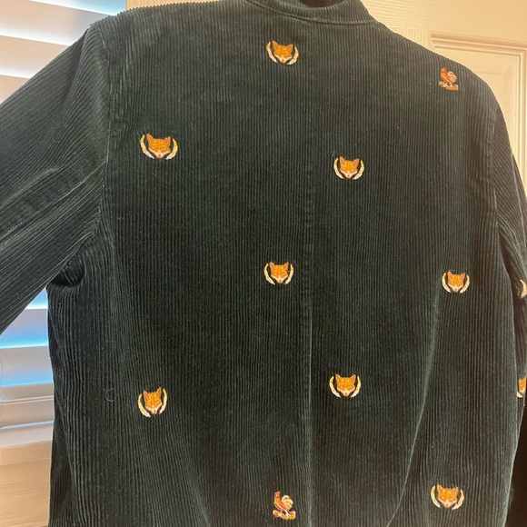 Dark Green corduroy Ralph Lauren Polo jacket with Fox and Rooster Embroidery - Picture 4 of 6